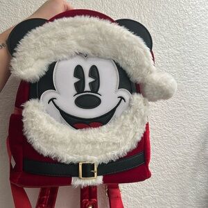 Disney Loungefly Santa Mickey Backpack